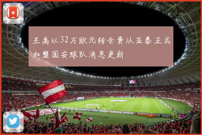 王禹以32万欧元转会费从亚泰正式加盟国安球队消息更新